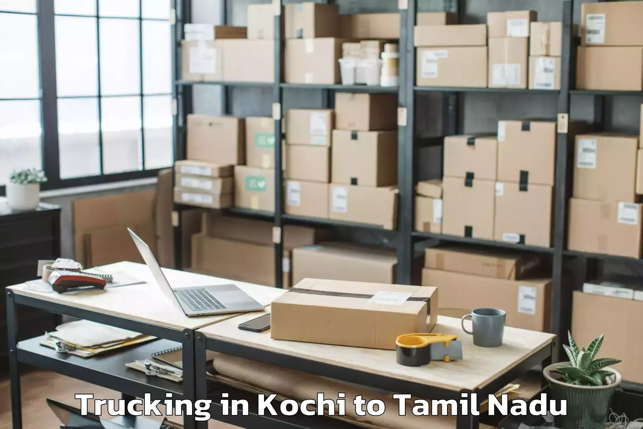 Book Kochi to Gingee Trucking